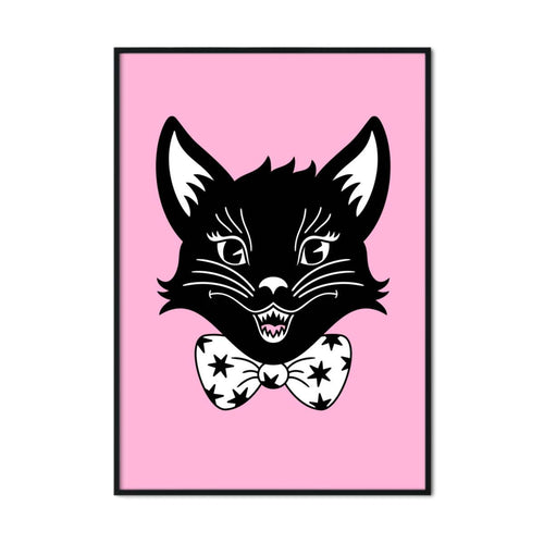 Scaredy Cat Mascot | A2 Poster - Scaredy Cat Studio