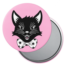 Load image into Gallery viewer, Scaredy Cat Mascot | Pocket Mirror
