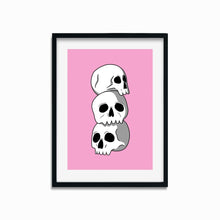 Load image into Gallery viewer, Skull Stack | Art Print - Scaredy Cat Studio
