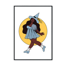 Load image into Gallery viewer, &quot;You Are Magic!&quot; Joyful Spring Witch | A2 Poster - Scaredy Cat Studio
