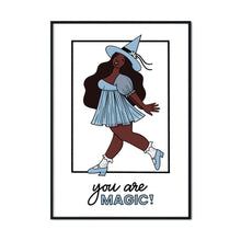 Load image into Gallery viewer, &quot;You Are Magic!&quot; Joyful Spring Witch | A2 Poster - Scaredy Cat Studio
