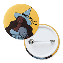 Load image into Gallery viewer, Joyful Spring Witch | Pinback Badge Button
